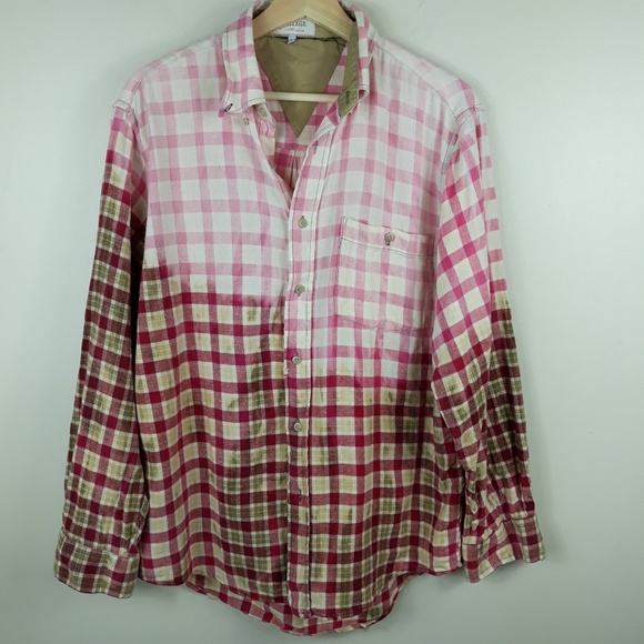 Lisa Distressed Flannel Shirt A29 